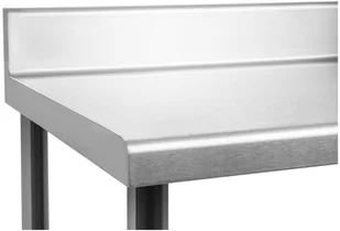 Royal Catering Stół roboczy ze stali nierdzewnej - rant - 200 x 60 cm - RCAT-200/60-N - Wózki na żywność - miniaturka - grafika 6