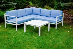 Bello Giardino Komplet mebli ogrodowych Alluminio, biały, 5 elementów - Meble ogrodowe - miniaturka - grafika 9