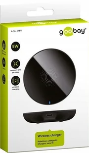 Goobay 59877 Wireless Power bezprzewodowe, ładowarka, 5 W Czarny 59877 - Ładowarki do telefonów - miniaturka - grafika 2