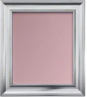 Ramki na zdjęcia - NA FRAMES BY POST FRAMES BY POST Scandi postarzana srebrna ramka zdjęcia z różową podkładką 35 x 20 cm VB00PUQID4E - miniaturka - grafika 1
