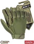 Rękawice robocze - Reis Rękawice ochronne taktyczne zielone RTC-ALFA - rozmiary: S-XL. - miniaturka - grafika 1