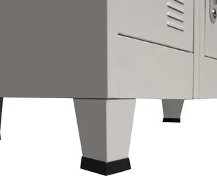 vidaXL Szafka z 18 zamykanymi przegrodami, metalowa, 90 x 40 x 180 cm - Komody - miniaturka - grafika 5