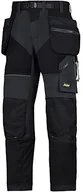 Odzież robocza - Snickers Workwear FlexiWork plus spodnie robocze, czarny 69020404096 - miniaturka - grafika 1