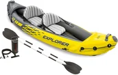 Kajaki - Kajak Explorer K2 Wiosła Pompka 2os. Intex 68307 - miniaturka - grafika 1