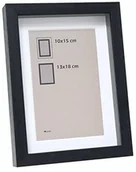 Ramki na zdjęcia - Deknudt Frames Ramka na zdjęcia 30x40 drewno czarna ramka na zdjęcia z głębokością, czarna, z ppttem - zamawiany rozmiar = rozmiar ramy Cena za sztukę S223K2P1_30,0x40,0 - miniaturka - grafika 1
