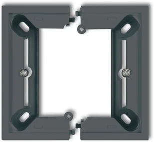 Karlik Puszka natynkowa pojedyncza składana DECO Grafitowy 28DPU-1 - Puszki elektryczne i akcesoria - miniaturka - grafika 2