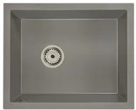 Zlewozmywaki - Brado Zlewozmywak granitowy podwieszany FELIX szary felixsza - miniaturka - grafika 1