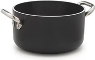 Rondle - Pentole Agnelli pentole agnelli ALB lakier do garnków wykonana z aluminium, dno indukcyjne o grubości 5 MM, grubość 10 MM, z 2 uchwytami ze stali nierdzewnej, w kolorze czarnym, czarny, 28 cm ALSA2104SSPI28 - miniaturka - grafika 1