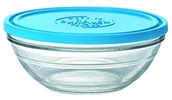 Pojemniki kuchenne - Duralex DURALEX 9068 AM06 Lys salaterki wokół, z pokrywką, szkło przezroczyste/niebieskie 23,2 cm 9068AM06 - miniaturka - grafika 1