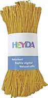 Rękodzieło - Heyda Heyda Naturalny bast w kropki żółty 204887790 - miniaturka - grafika 1