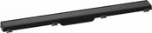 Odpływy liniowe - HANSGROHE 56038610 RainDrain Match Element zewnętrzny odpływu 80 cm ze stelażem o regulowanej wysokości czarny - miniaturka - grafika 1