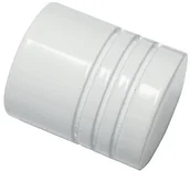 Karnisze - Gardinia 11280 cylinder główka/końcówka do karniszy, seria Chicago, średnica 20 MM, biały 11280 - miniaturka - grafika 1
