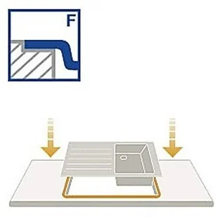 Villeroy & Boch Siluet 60 Flat 33361FFU - Zlewozmywaki - miniaturka - grafika 5