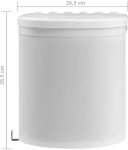 FENIKS vidaXL do zabudowy, plastikowy, 8 L vidaXL - Kosze na śmieci - miniaturka - grafika 8