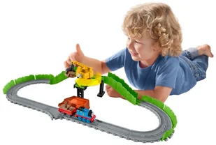 Fisher Price Tomek i przyjaciele Tomek i Jaś na złomowisku zestaw FBC58 - Pociągi dla dzieci - miniaturka - grafika 4