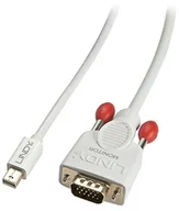 Kable komputerowe i do monitorów - Lindy 2 m Mini Displayport na VGA kabel bierny - biały 41967 - miniaturka - grafika 1
