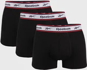 Majtki męskie - Reebok Trójpak czarnych bokserek męskich Reebok Basic - miniaturka - grafika 1