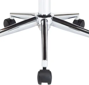 vidaXL Obrotowe krzesło stołowe, białe, gięte drewno i sztuczna skóra - Krzesła - miniaturka - grafika 7