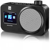 Radia - Dual IR 11 Wi-Fi Internet Radio z kolorowym wyświetlaczem (WiFi, UPnP-Audio Streaming, automatyczne przeszukiwania sieci, funkcji budzika, zasilanie sieciowe) Czarny 75183 - miniaturka - grafika 1