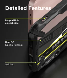 RINGKE Fusion X Design etui pancerny pokrowiec z ramką iPhone 13 mini czarny (Ticket band) (FXD540E43) FXD540E43 - Etui i futerały do telefonów - miniaturka - grafika 8
