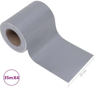 vidaxl Osłony na ogrodzenie, 4 szt., PVC, 35x0,19 m, jasnoszare, mat! 147872 - Ogrodzenia - miniaturka - grafika 10