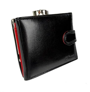 Wilmar (PL) Portfel Damski (PL) 10 cm Klamra Skóra Włoska WIL_P10 10 x 9 x 2 [cm] - Portfele - miniaturka - grafika 14