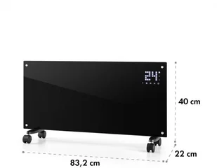 Klarstein Klarstein Bornholm Smart, grzejnik konwekcyjny, 2000 W, WiFi, wyświetlacz LED, czasomierz, IP24, czarny ACO7-BornhomS-B - Ogrzewanie przenośne - miniaturka - grafika 9