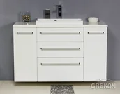 Szafki łazienkowe - Gante Szafka z umywalką ceramiczną 120/39/3 FKS LIZ seria Fokus B FKS-B-U120/39/3+FKS-B-B12 - miniaturka - grafika 1