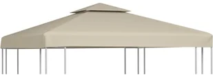 vidaXL vidaXL Zadaszenie namiotu ogrodowego 270 g/m beż 3 x m - Pawilony ogrodowe - miniaturka - grafika 9