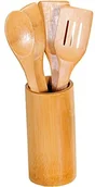 Przybory do gotowania - Kesper 81102 zestaw przyborów kuchennych okrągły, bambus, brązowa, 11 x 18 x 11 cm, 5 częściowa jednostek 81102 - miniaturka - grafika 1