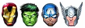 Stroje karnawałowe - Procos 6 ucha i maski Avengers - miniaturka - grafika 1