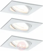 Oprawy, klosze i abażury - Paulmann Spot Nova 3 szt.,kanciasta, biała - miniaturka - grafika 1
