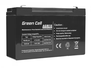 Green Cell Akumulator AGM VRLA 6V 10Ah - Baterie do zasilaczy awaryjnych UPS - miniaturka - grafika 2