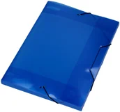 Teczki i skoroszyty - Biurfol Teczka gumka niebieska/przeź 20mm - miniaturka - grafika 1