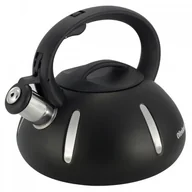 Czajniki na gaz - Ofenbach Czarny czajnik stalowy z gwizdkiem indukcja 3,0L 100303 - miniaturka - grafika 1