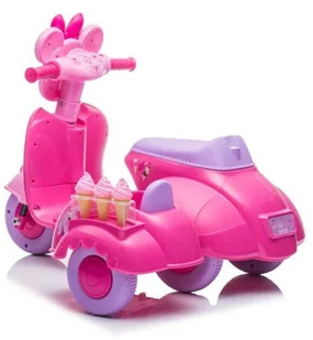 Import LEANToys Skuter Lodziarnia Trójkołowy JT5258 Różowy LT-9826-0 - Pojazdy elektryczne dla dzieci - miniaturka - grafika 4