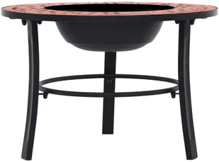 vidaXL Palenisko ogrodowe z mozaiką 68 cm terakota 46719 - Paleniska ogrodowe - miniaturka - grafika 4