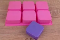 Formy do ciast - Mark Forma, foremka silikonowa 6 KWADRATÓW S001CX0152 - miniaturka - grafika 1