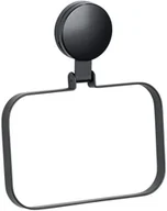 Wieszaki łazienkowe - Wenko Uchwyt na ręczniki PAVIA Static-Loc czarny 24898100 - miniaturka - grafika 1