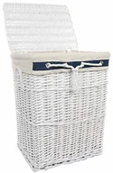 Kosze na bieliznę - DVier Kosz na pranie wiklina Biały motyw Marine 48 X 36 h.62 39 WRT-C - miniaturka - grafika 1