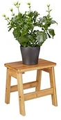 Taborety i hokery - Relaxdays Podnóżek RUSTICO z bambusa, taboret  dla dzieci, taboret ze schodkiem mały, HBT: ok. 27 x 29 x 24 cm, naturalny 10020264 - miniaturka - grafika 1