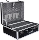 Kosmetyczki, organizery i kuferki - Gepard Walizka Torba Fryzjerska Na Akcesoria Q-6 SREBRNA Q-6 - miniaturka - grafika 1