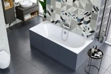 Actima Wanna prostokątna OCEANA SLIM 160x75 cm WAEX.OCE16WHS - Wanny Actima Wanna prostokątna OCEANA SLIM 160x75 cm WAEX.OCE16WHS - Wanny - miniaturka - grafika 1