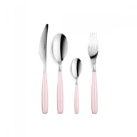 Zestawy sztućców - Vialli Design Komplet sztućców 24 szt Diva różowy 25608 - miniaturka - grafika 1