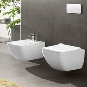 Miski WC - Villeroy & Boch Villeroy&Boch Venticello miska wisząca bezrantowa z deską wolnoopadającą 4611R0R1+9M79S101 - miniaturka - grafika 1