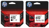 Tusze zamienniki - Zestaw Tusz Hp 652 Czarny + Kolor F6V25AE F6V24AE - miniaturka - grafika 1