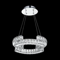 Lampy sufitowe - Luxera 62428 - LED Żyrandol kryształowy na lince SANTANA 1xLED/24W/230V - miniaturka - grafika 1