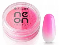 Ozdoby do paznokci - Silcare Efekt Dymu Neon Powder Light Pink 3g - miniaturka - grafika 1