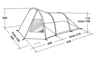 Outdoors Blizzard 500 szaro-niebieski - Namioty - miniaturka - grafika 7