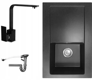 Laveo 6 kolorów Zlewozmywak Granitowy Duża Komora 20 cm - Zlewozmywaki - miniaturka - grafika 23